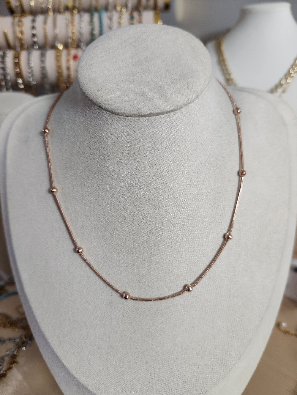 Rose Gold Ball Chain